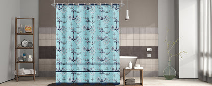 Shower Curtain Blue Eucalyptus Shower Curtains for Bathroom, Watercolor Leaf Shower Curtain Sets Waterproof Plant Shower Curtain Leaves Fabric Cloth Bathroom Curtains 72x72 inch with Hooks
