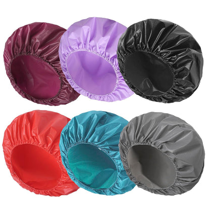 6 PCS Shower Caps for Women, Double Side Waterproof Shower Cap, Reusable Elastic Bath Caps for Shower, EVA Bathing Shower Caps, Bath Hair Caps - Candy Color