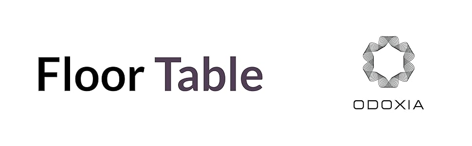 ODOXIA Floor Table for Tea Rituals | Altar Table for Meditation, Mindfulness & More | Low Japanese Floor Platform Chabudai Style | for Sitting On The Floor | Stable Wood Folding Design | Journaling